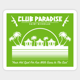 Club Paradise: Saint Nicholas (white) Sticker